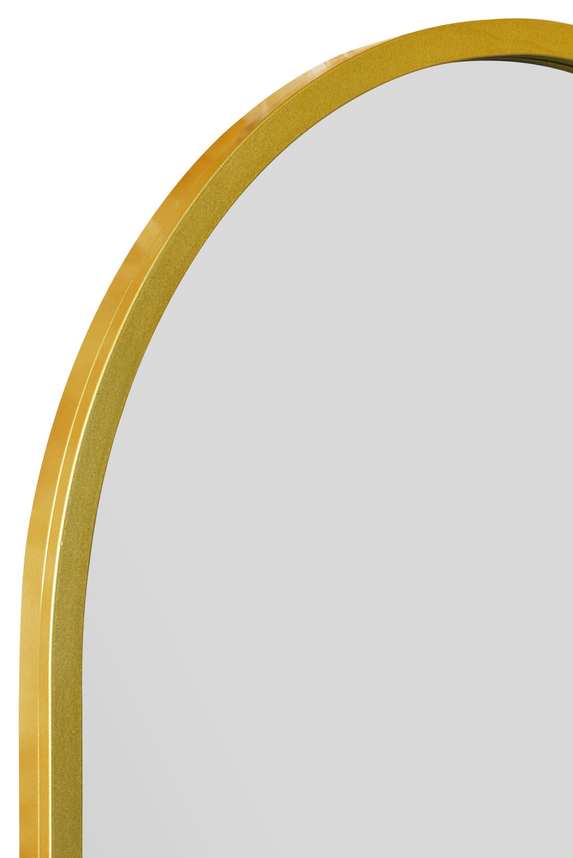 The Elegance - Gold Framed Arched Leaner/Wall Mirror 55" X 27.5" (140CM X 70CM)-8