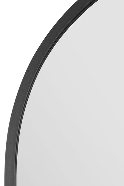 The Arched Elegance - Black Framed Garden Wall Mirror 71" X 35" (180CM X 90CM)-4