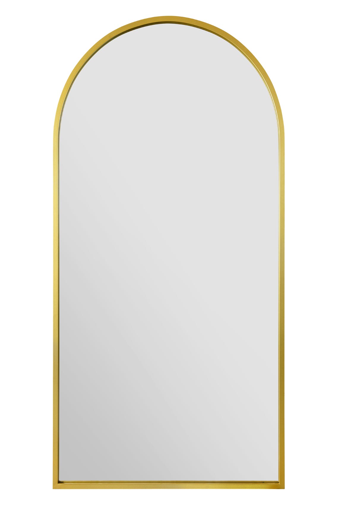 The Arcadia - Elegant Gold Arched Garden Wall Mirror 71" X 35" (180CM X 90CM)-2