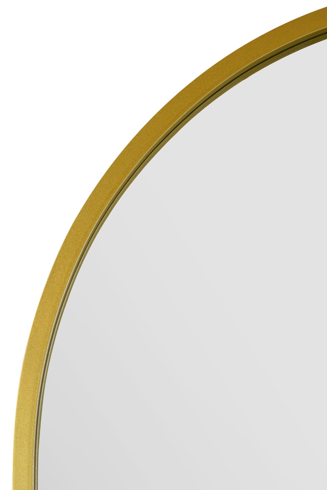 The Arcadia - Elegant Gold Arched Garden Wall Mirror 71" X 35" (180CM X 90CM)-4