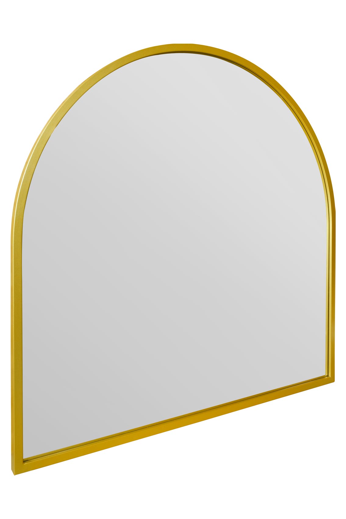 The Aurelia - 39" X 39" (100CM X 100CM) Gold Framed Arched Leaning Wall Mirror-4