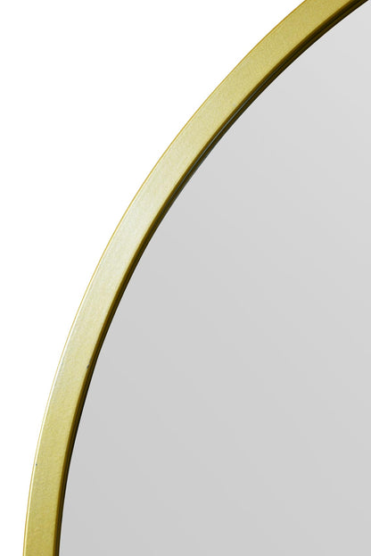 The Aurelia - 39" X 39" (100CM X 100CM) Gold Framed Arched Leaning Wall Mirror-4