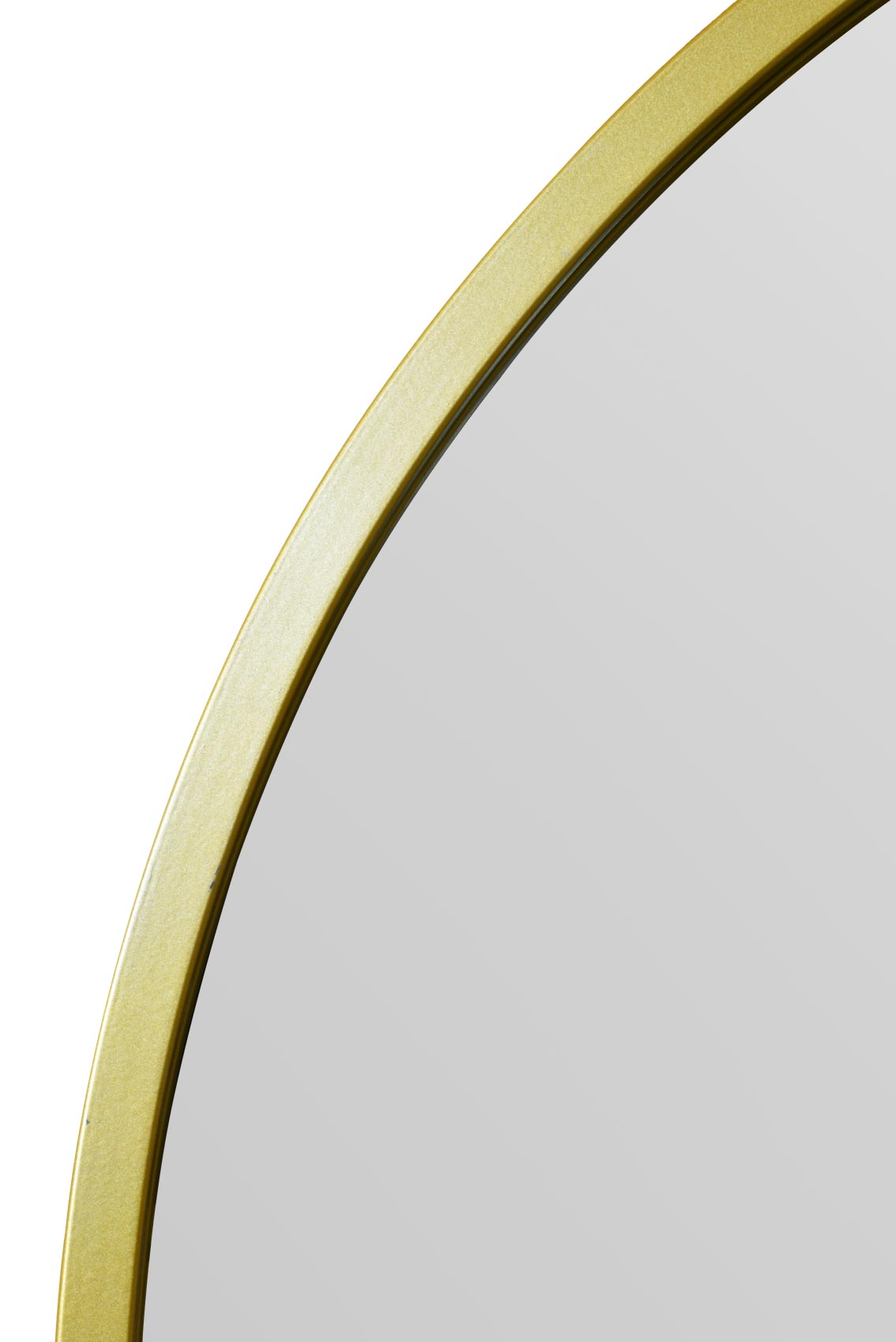 The Aurelia - 39" X 39" (100CM X 100CM) Gold Framed Arched Leaning Wall Mirror-6