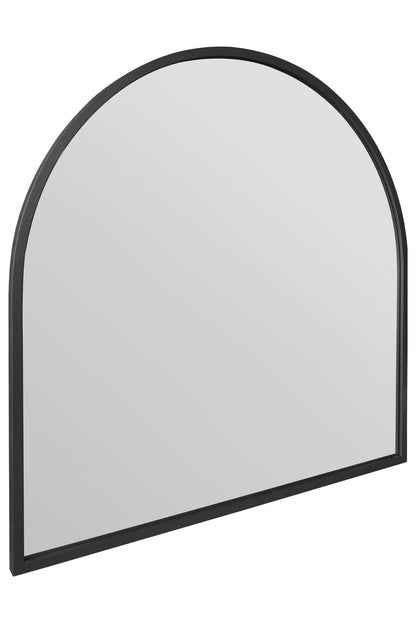 The Horizon - 39" X 39" (100CM X 100CM) Black Metal Arched Leaning Garden Mirror-4