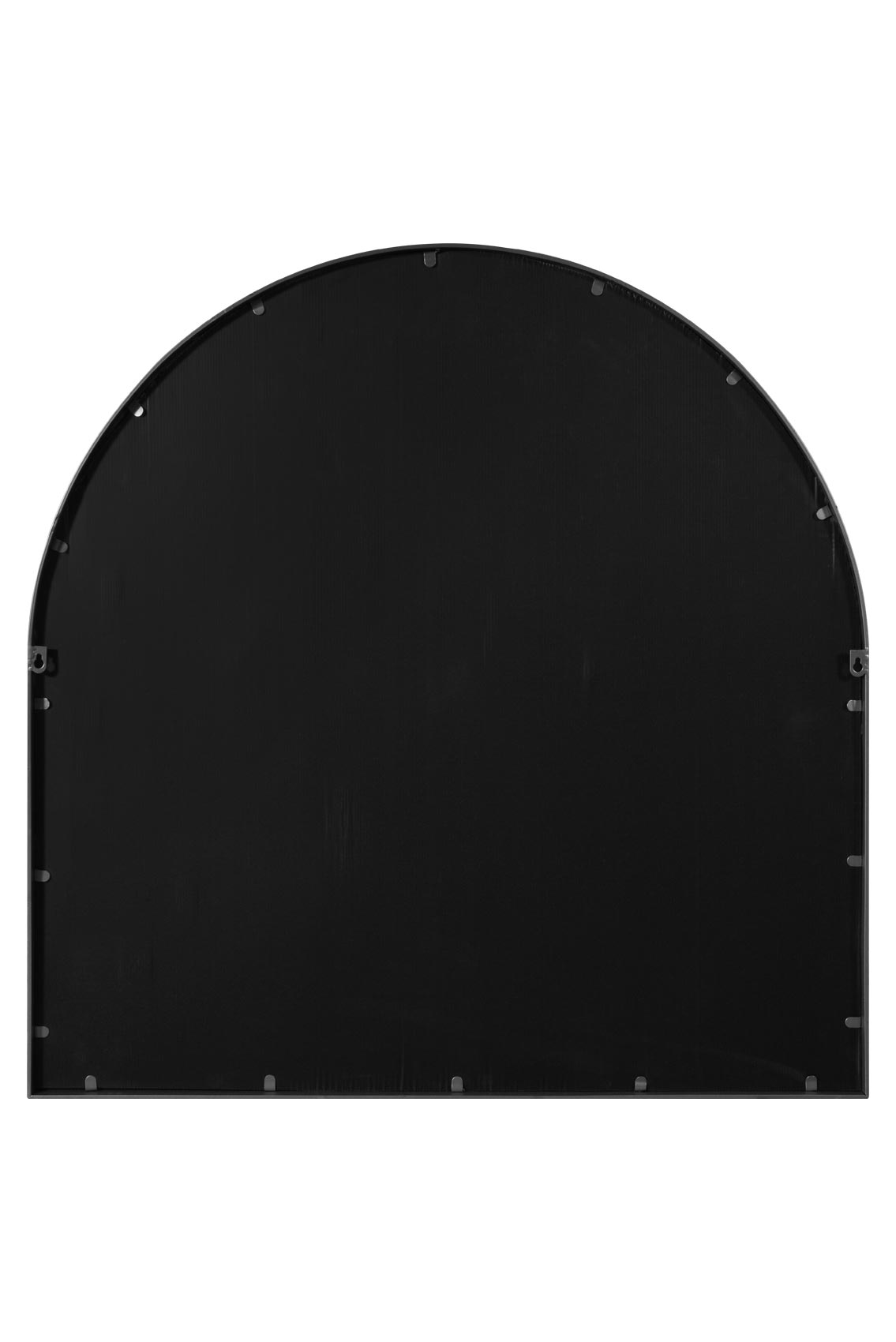 The Horizon - 39" X 39" (100CM X 100CM) Black Metal Arched Leaning Garden Mirror-12