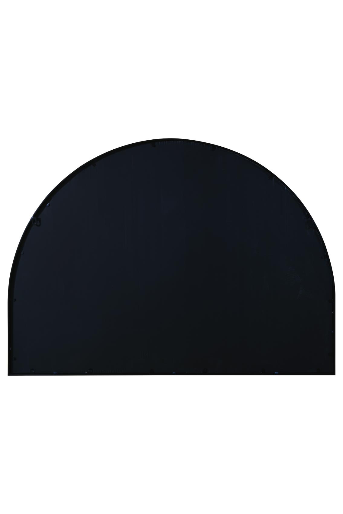 The Arcus - 49" X 35" (125CM X 90CM) Black Metal Arched Garden Wall Mirror-7