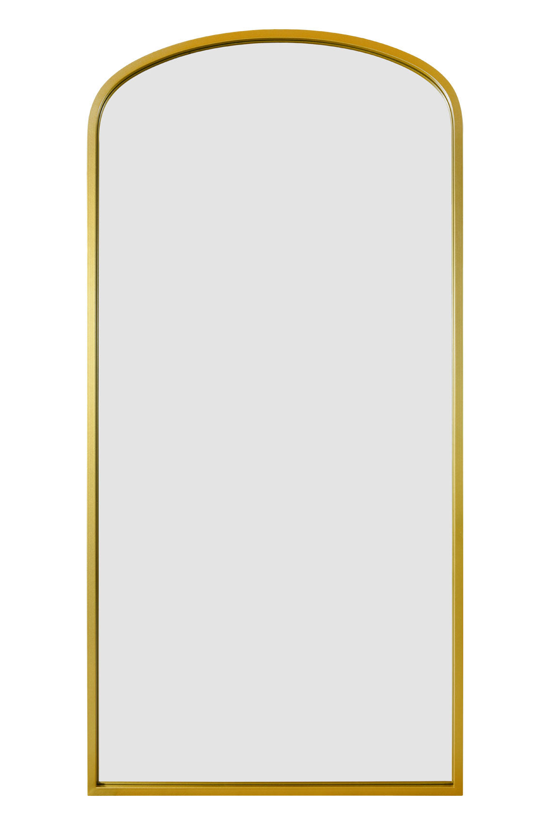 The Elegance - 67"x33" (170x85CM) Arched Gold Metal Garden Mirror-2