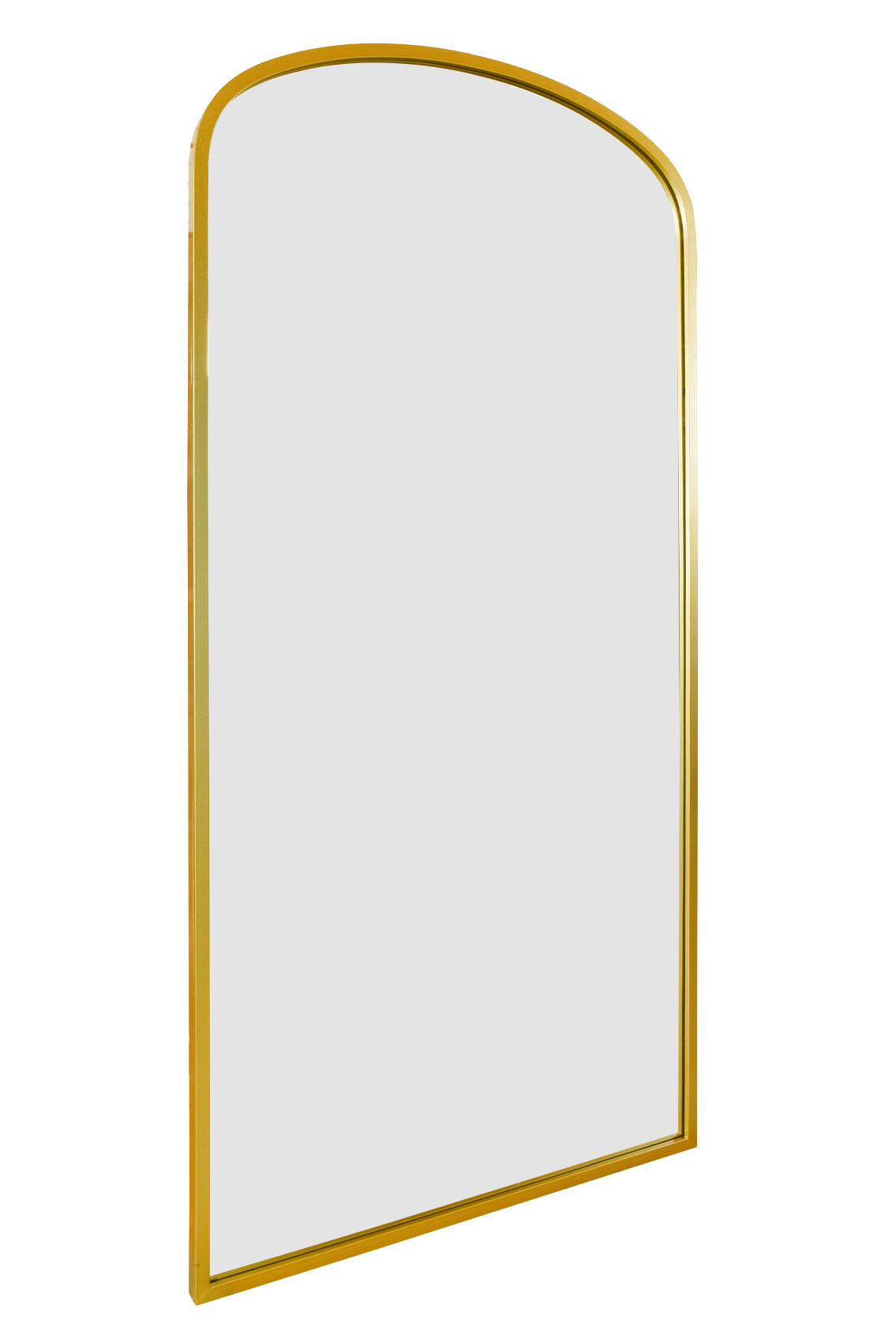 The Elegance - 67"x33" (170x85CM) Arched Gold Metal Garden Mirror-4