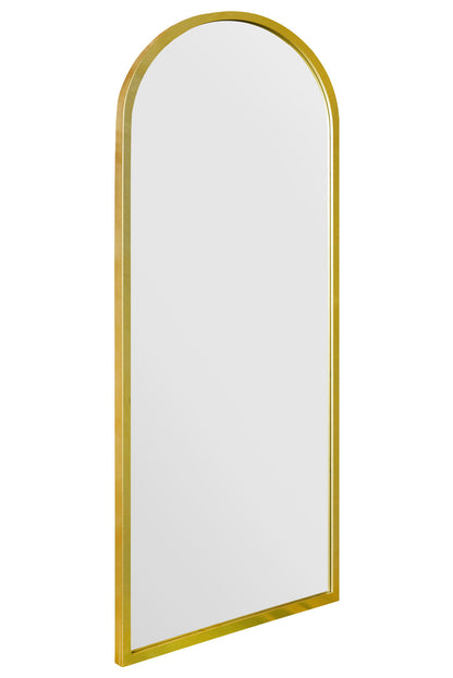 The Arcus - Elegant Gold Arched Garden Wall Mirror 63" x 21" (160CM x 53CM)-3