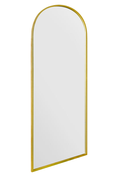 The Arcadia - Elegant Gold Arched Garden Wall Mirror 71" X 24" (180CM X 60CM)-3