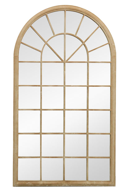 Somerley Sand-Colored Large Country Garden Arch Mirror - 71" x 40" (180 x 103 cm)-2