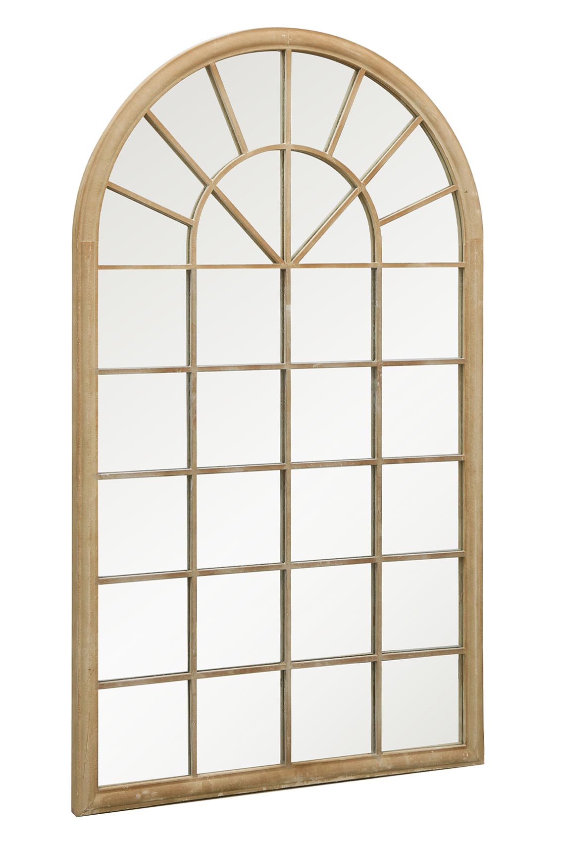 Somerley Sand-Colored Large Country Garden Arch Mirror - 71" x 40" (180 x 103 cm)-3