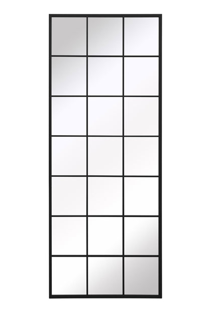 Genestra - Contemporary Black Wall Mirror with Garden Design 79" X 31" (200CM X 80CM)-2