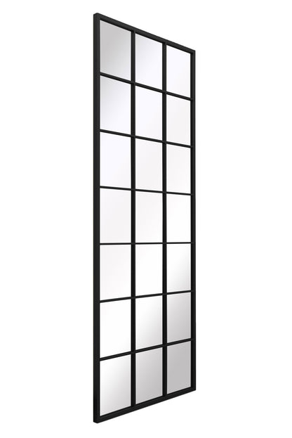 Genestra - Contemporary Black Wall Mirror with Garden Design 79" X 31" (200CM X 80CM)-3