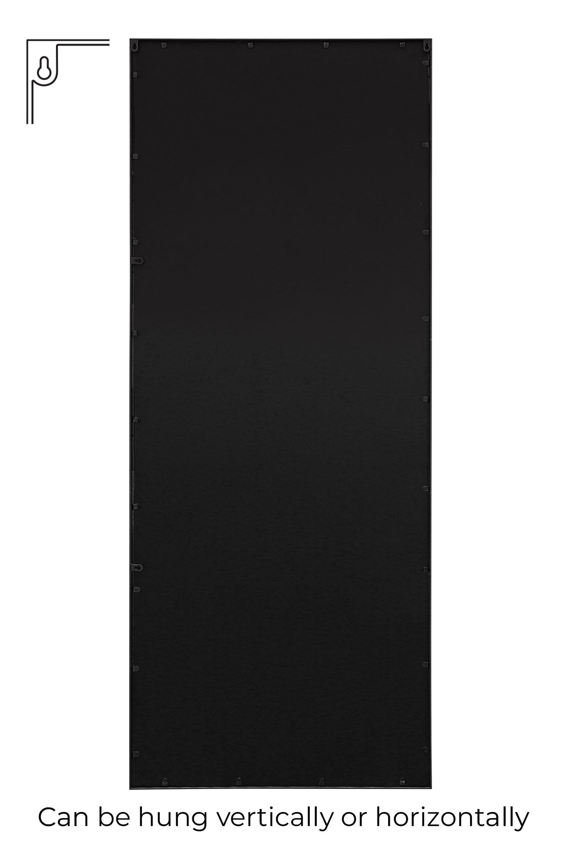 Genestra - Contemporary Black Wall Mirror with Garden Design 79" X 31" (200CM X 80CM)-4