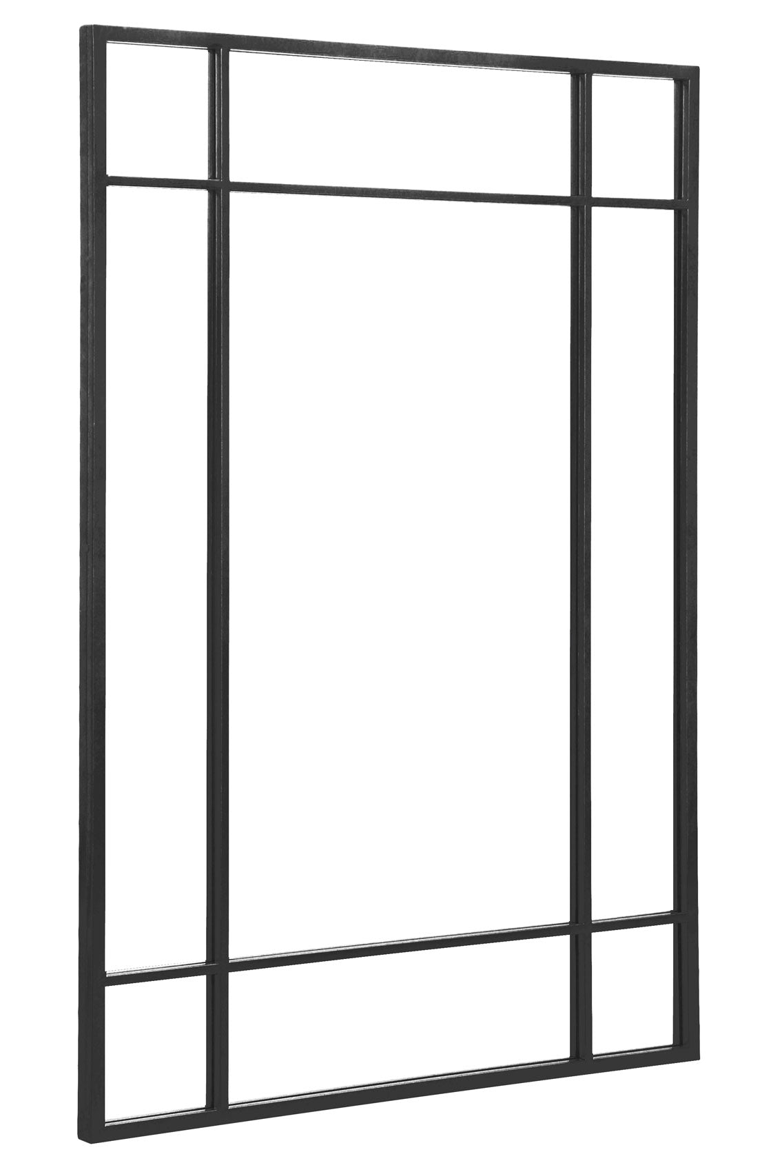 Genestra - Sleek Black Contemporary Outdoor Wall Mirror 39" x 27" (100x70CM)-4