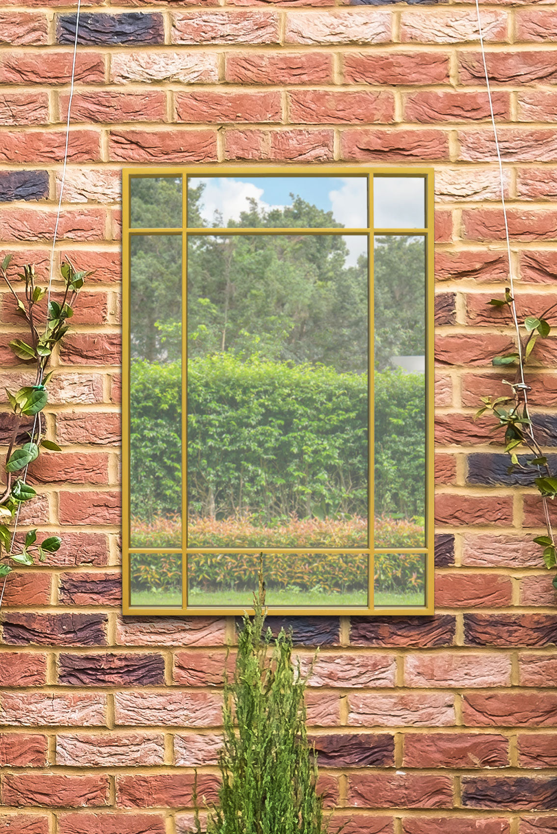 Genestra - Stylish Contemporary Garden Wall Mirror 39" x 27" (100x70CM)-1