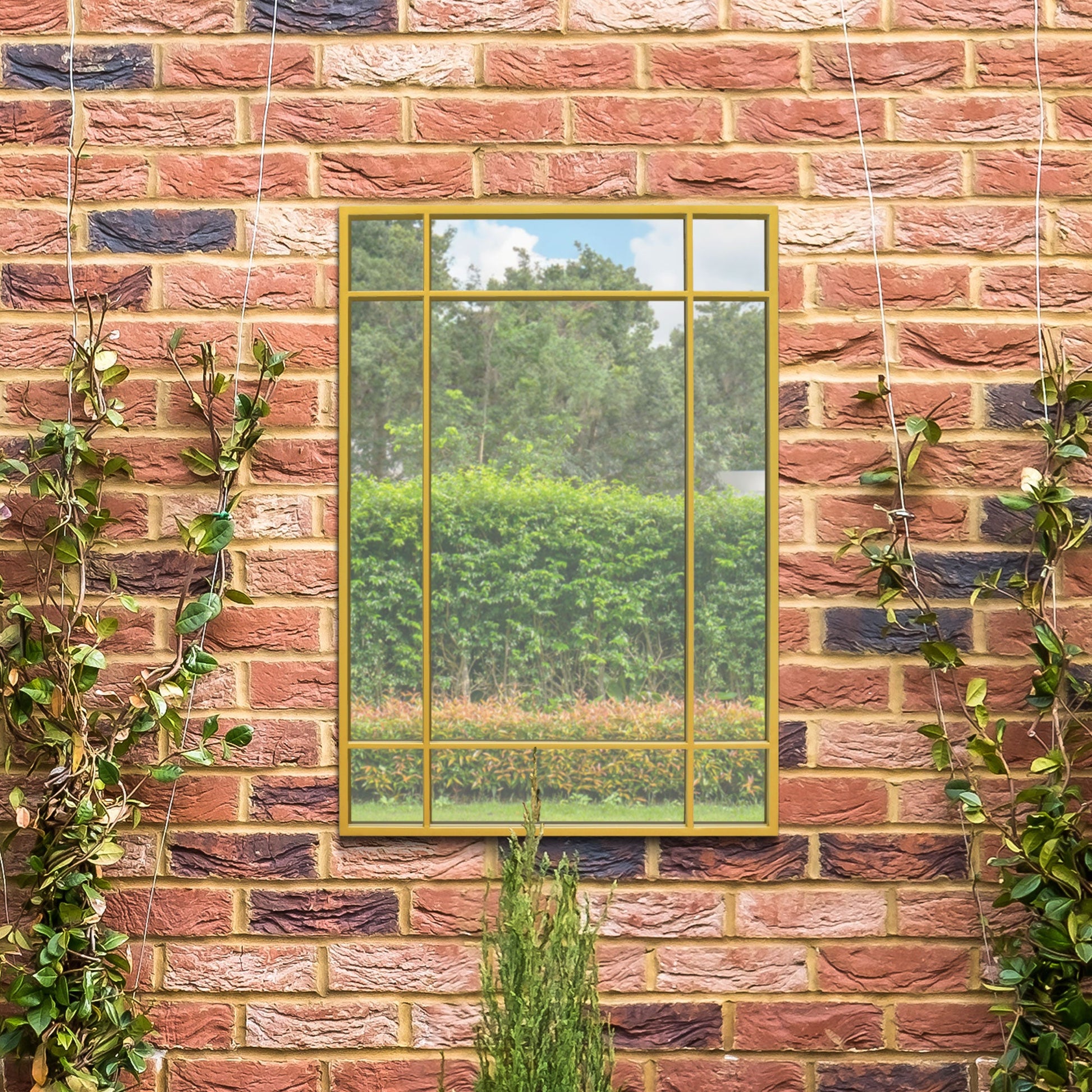 Genestra - Stylish Contemporary Garden Wall Mirror 39" x 27" (100x70CM)-5