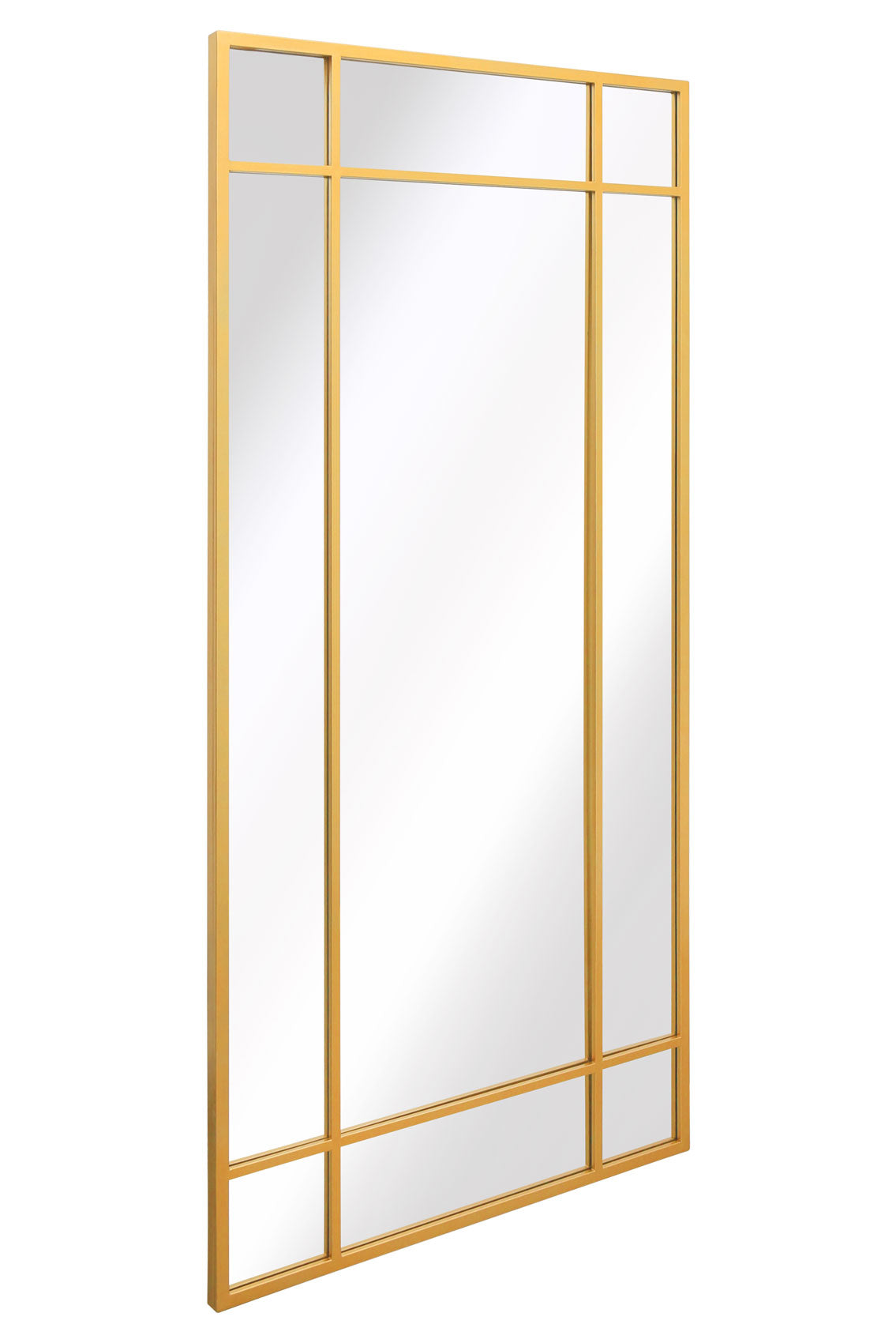 Genestra - Modern Gold Wall and Floor Garden Mirror 71"x 33" (180x85cm)-4