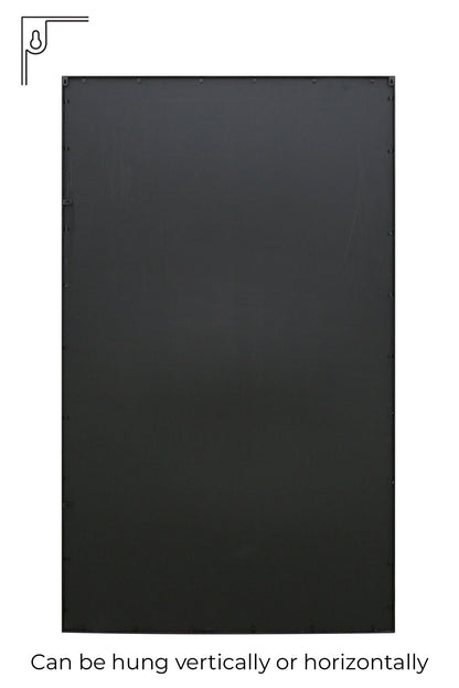 Genestra - Modern Black Leaning & Wall Garden Mirror 79"x 47" (200x120cm)-6