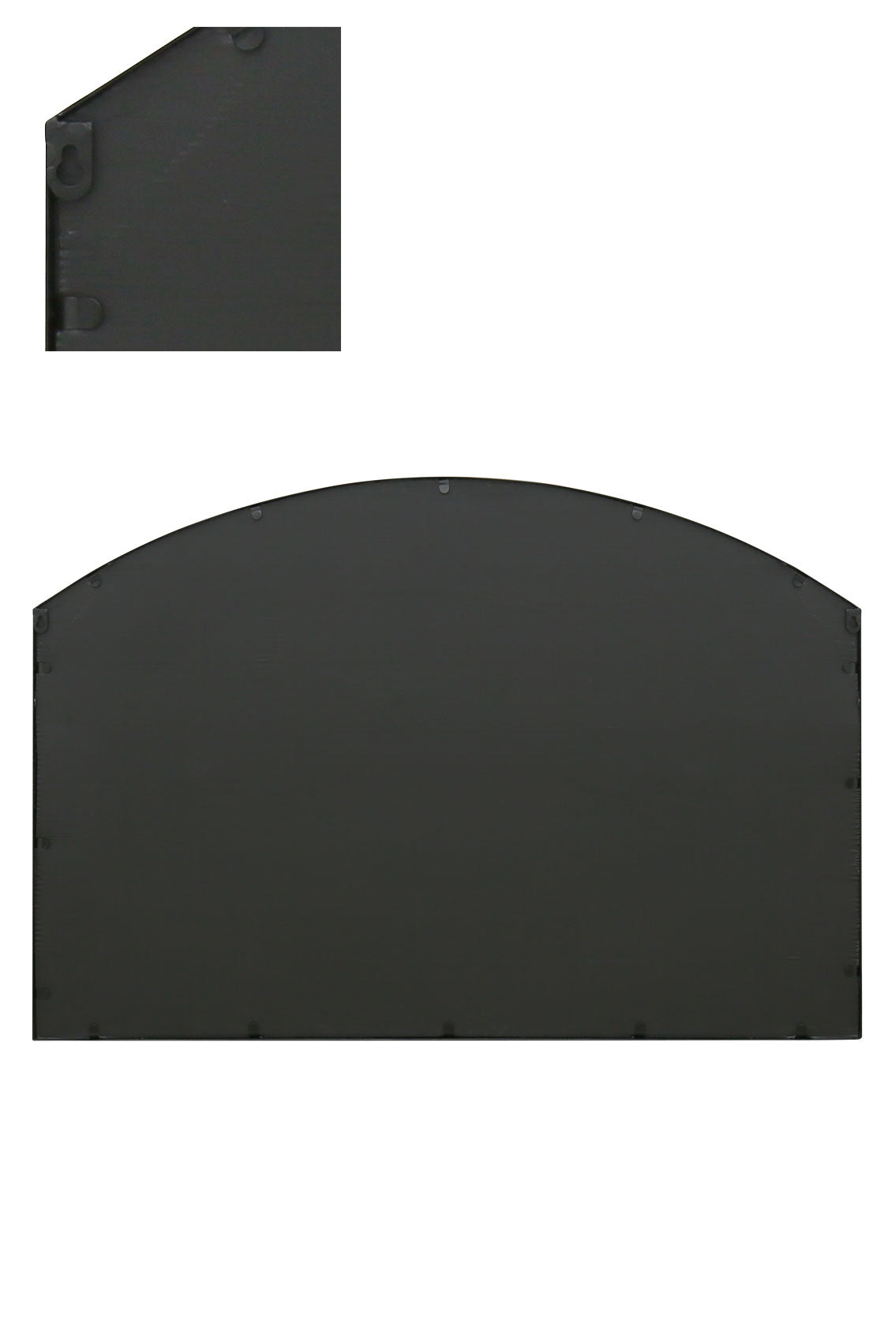 The Arched Elegance - Black Framed Wall Mirror Garden 43" X 29" (110CM X 75CM)-4