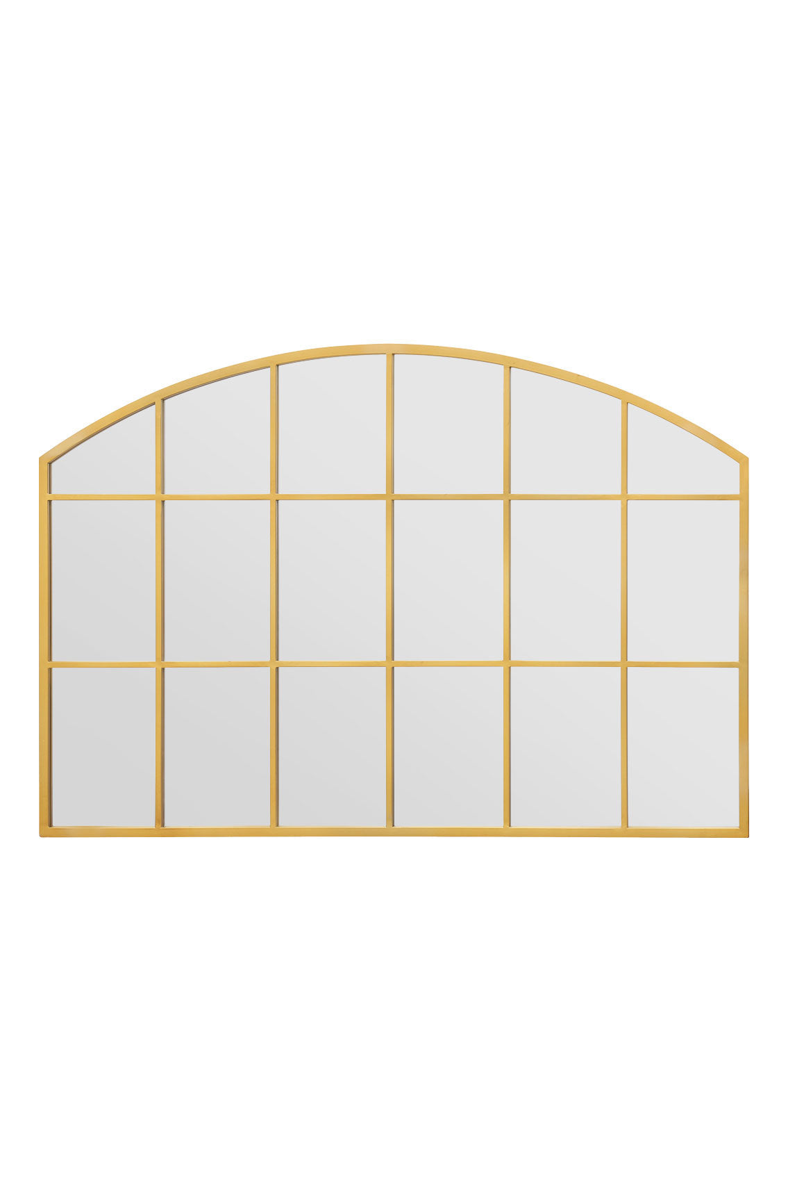 The Elegance - Gold Arched Wall Mirror for Gardens 43" X 29" (110CM X 75CM)-2