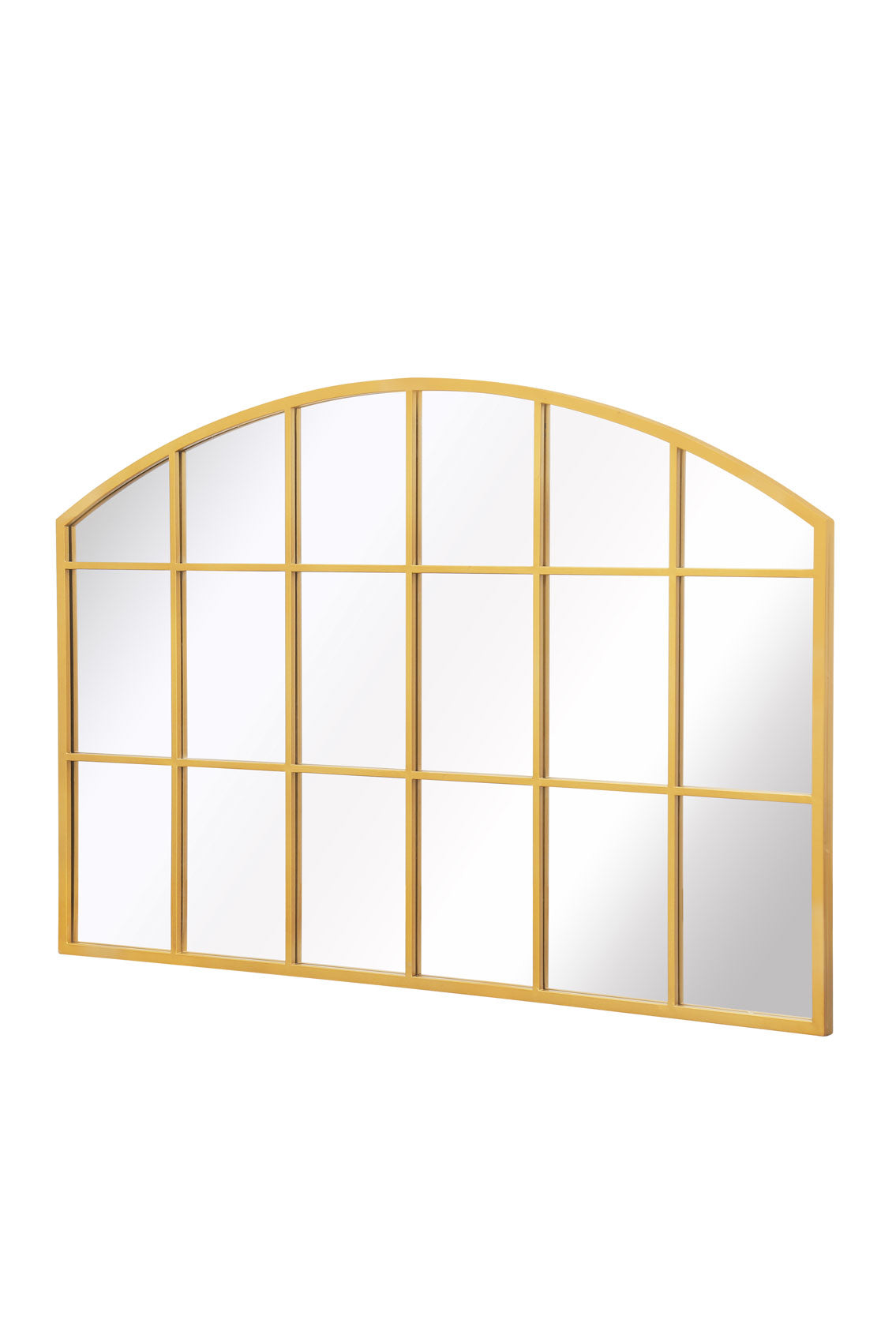 The Elegance - Gold Arched Wall Mirror for Gardens 43" X 29" (110CM X 75CM)-3