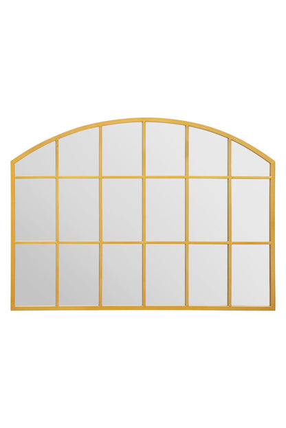 Arched Garden Wall Mirror with Gold Frame - 35" x 26" (90CM x 65CM)-2