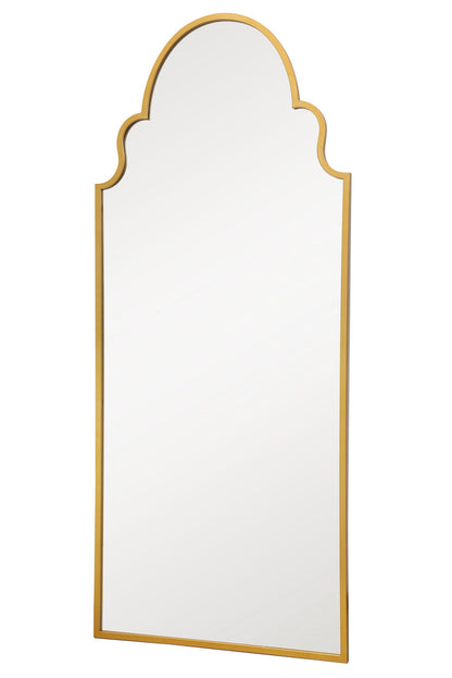 The Arcus Elegance - 79" x 33" (200x85CM) Gold Framed Arched Leaning Wall Mirror-4