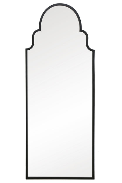 The Arcus - Elegant Arched Black Framed Leaner Mirror for Wall Decor 71" x 28" (180x70CM)-2