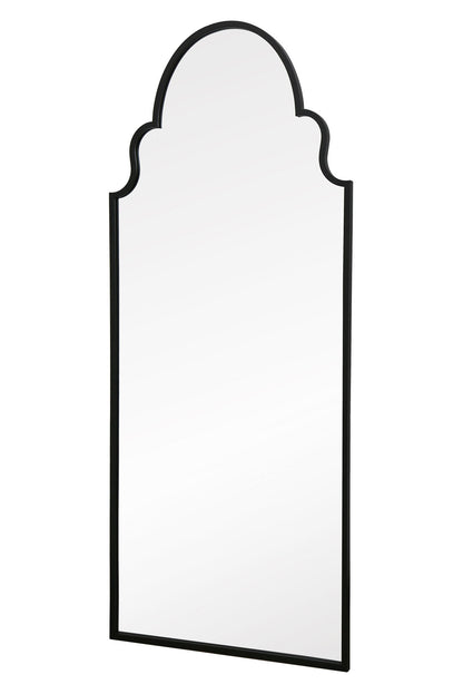 The Arcus - Elegant Arched Black Framed Leaner Mirror for Wall Decor 71" x 28" (180x70CM)-3