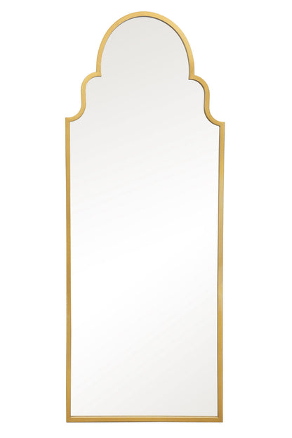 The Radiance - Elegant Gold Arched Leaner Mirror for Wall Decor 71" x 28" (180x70CM)-2