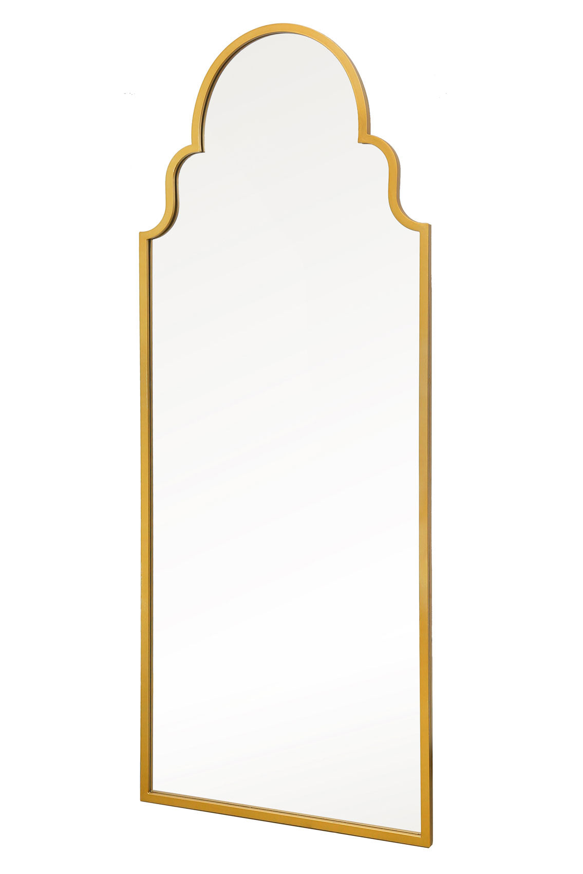 The Radiance - Elegant Gold Arched Leaner Mirror for Wall Decor 71" x 28" (180x70CM)-3