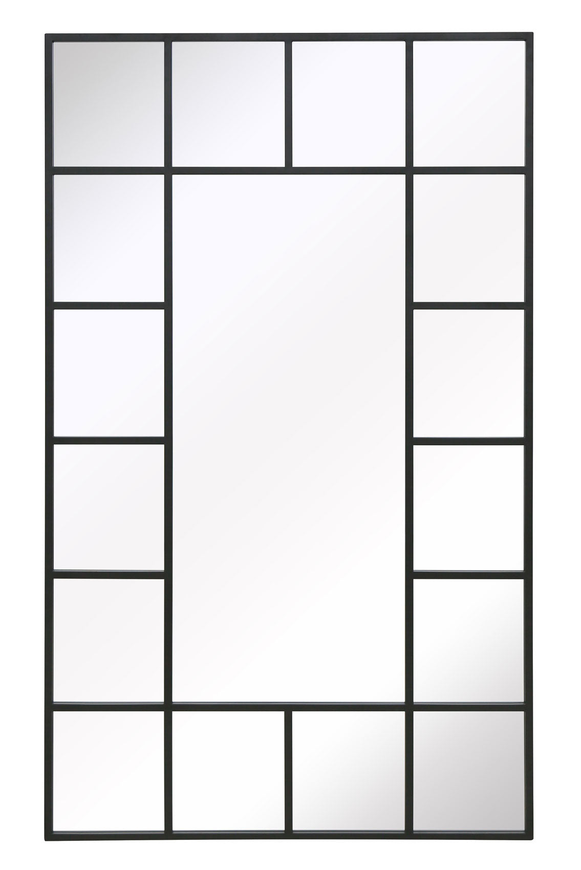 Genestra - Contemporary Black Garden Mirror for Wall & Leaning Use, 79"x 47" (200x120cm)-2