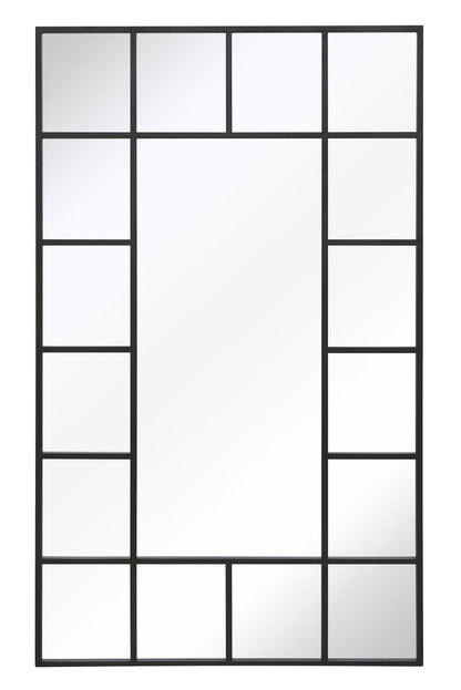 Genestra - Contemporary Black Garden Mirror for Wall & Leaning Use, 79"x 47" (200x120cm)-2