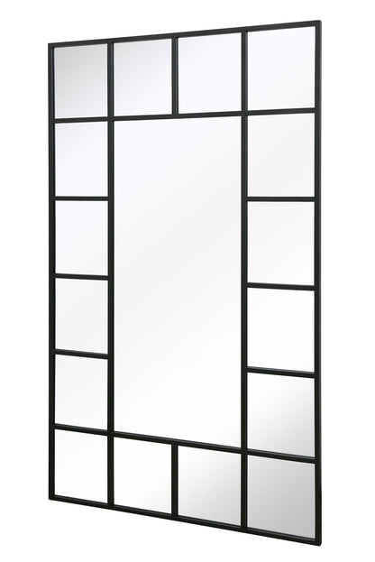 Genestra - Contemporary Black Garden Mirror for Wall & Leaning Use, 79"x 47" (200x120cm)-3