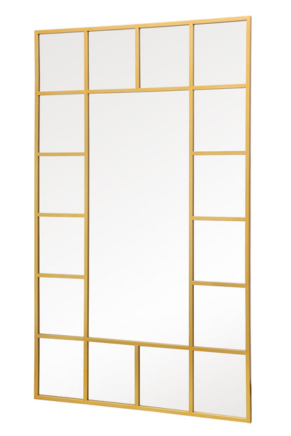 Genestra - Contemporary Gold Leaning Garden Mirror 79"x 47" (200x120cm)-3