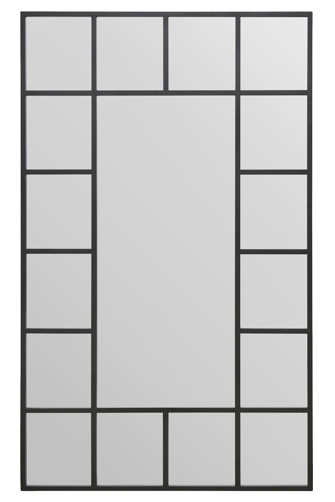 Genestra - Contemporary Black Garden Mirror for Wall & Leaning Use, 71"x 43" (180x110cm)-2