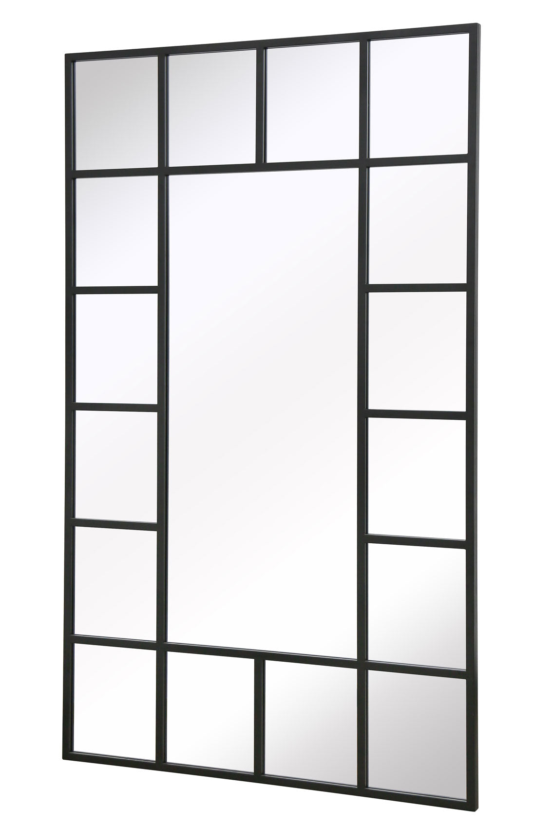 Genestra - Contemporary Black Garden Mirror for Wall & Leaning Use, 71"x 43" (180x110cm)-3