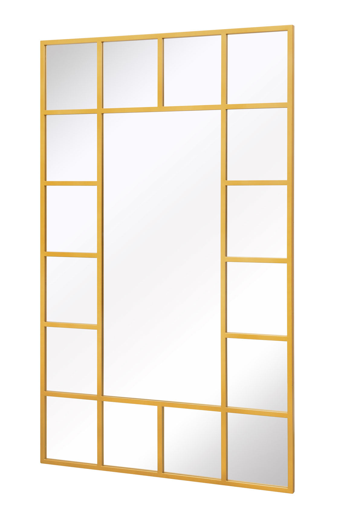 Genestra - Contemporary Gold Leaning & Wall Garden Mirror 71"x 43" (180x110cm)-2