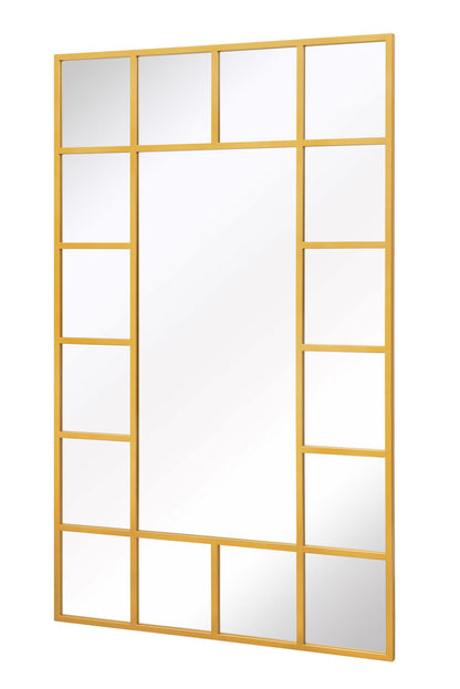 Genestra - Contemporary Gold Leaning & Wall Garden Mirror 71"x 43" (180x110cm)-2