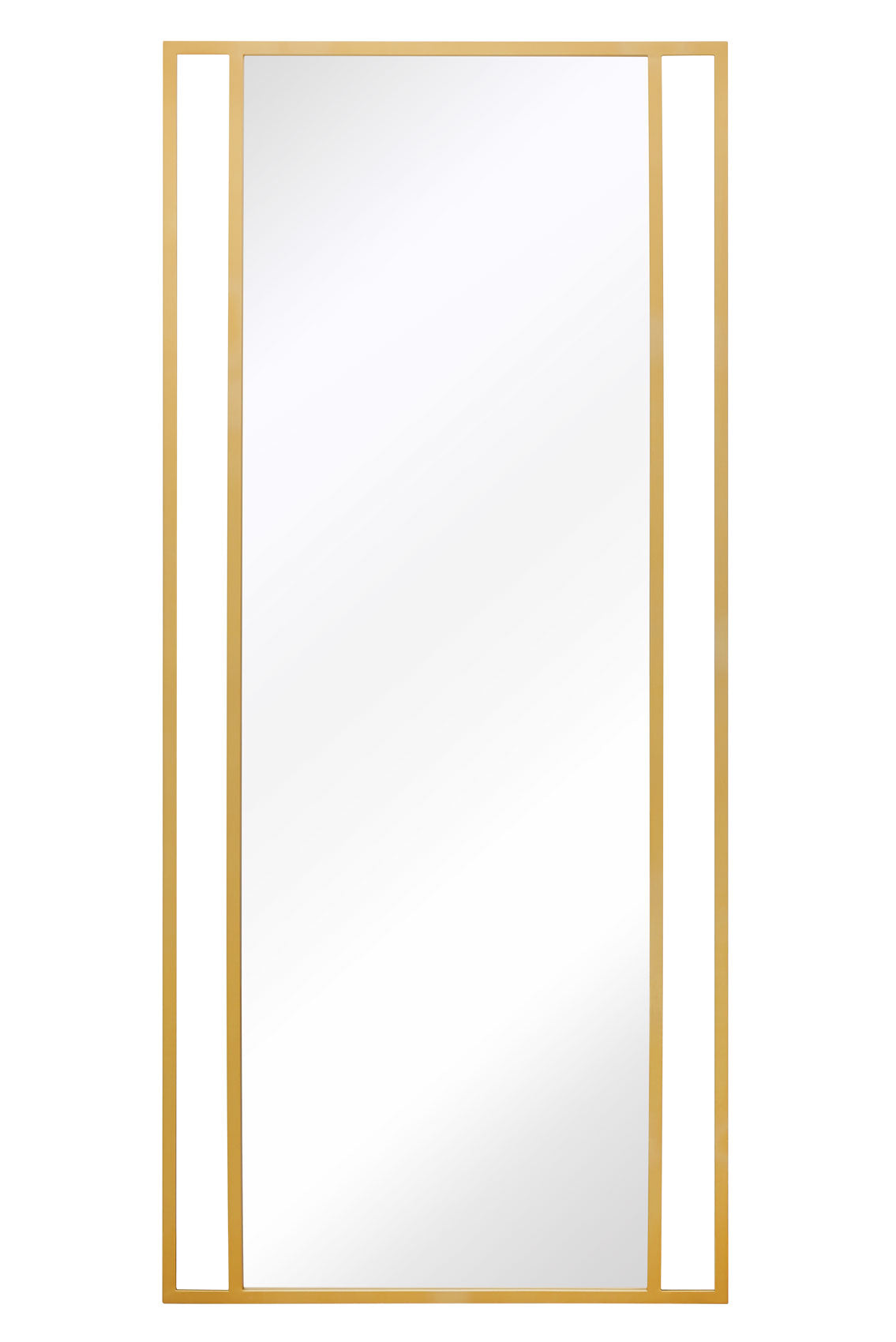 Genestra - Contemporary Gold Leaning Garden Mirror 71"x 31" (180x80cm)-2