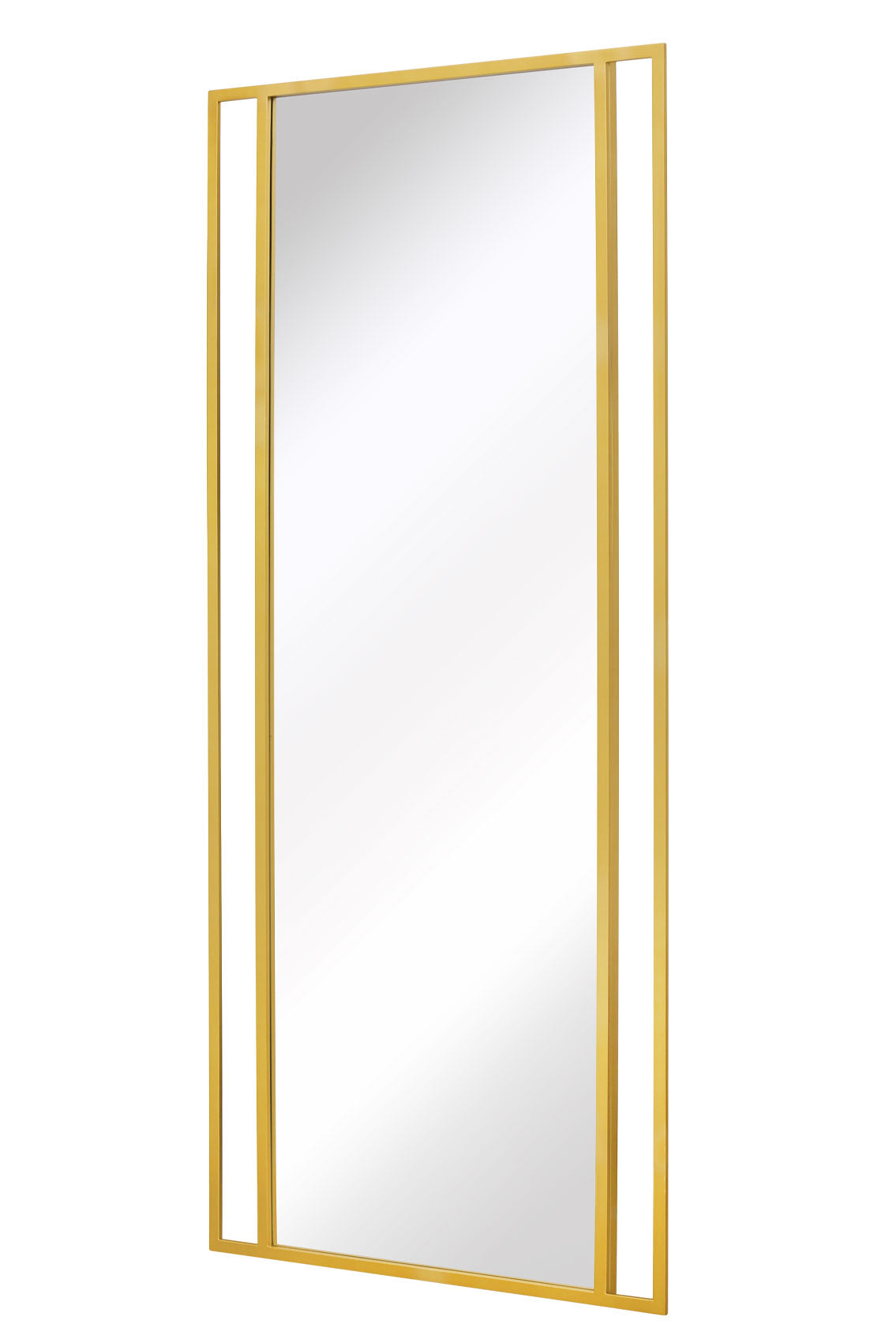 Genestra - Contemporary Gold Leaning Garden Mirror 71"x 31" (180x80cm)-3