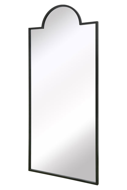 Genestra - Sleek Black 75"x33" (190x85cm) Wall & Leaner Garden Mirror-2