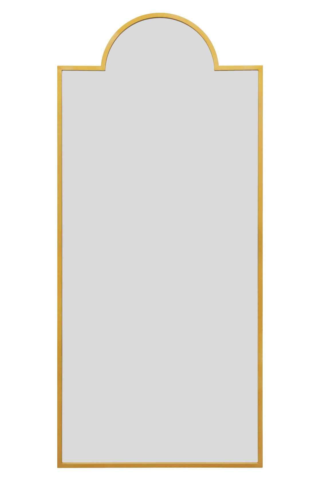 Genestra - Modern Gold Wall & Leaner Mirror for Garden 75"x 33" (190x85cm)-2