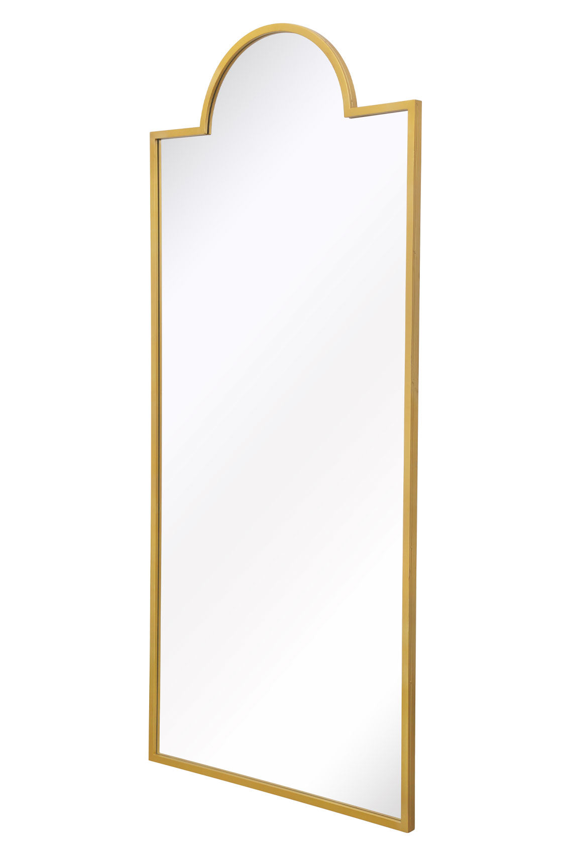 Genestra - Modern Gold Wall & Leaner Mirror for Garden 75"x 33" (190x85cm)-3