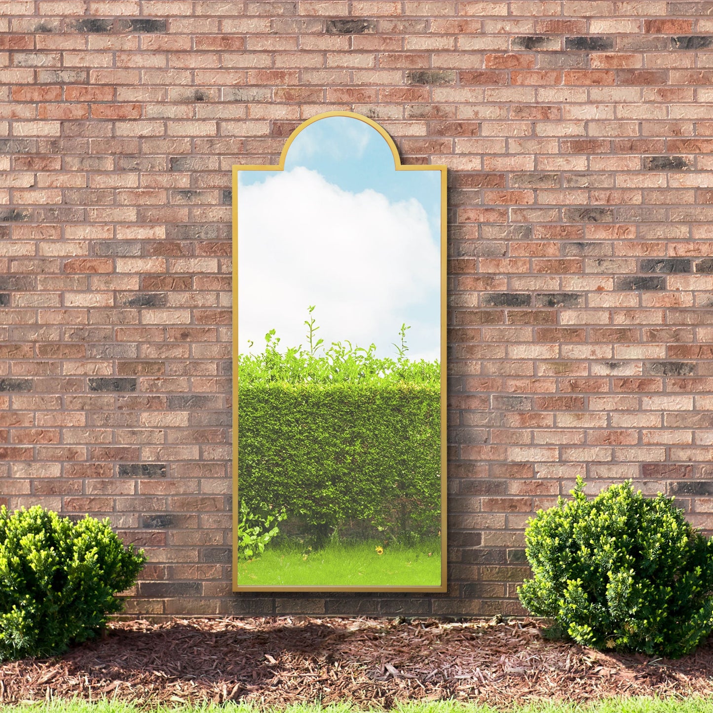 Genestra - Modern 67"x 29" (170x75cm) Garden Wall & Leaner Mirror-5