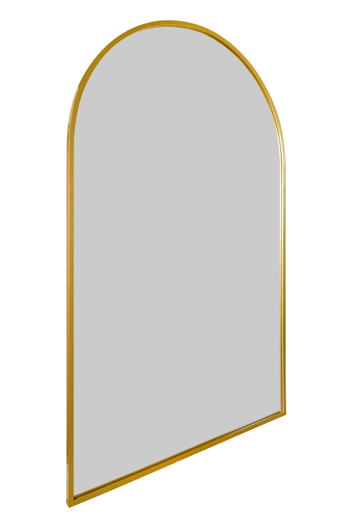 The Arcus Elegance - 75" x 47" (190x120CM) Gold Framed Arched Leaning Wall Mirror-4