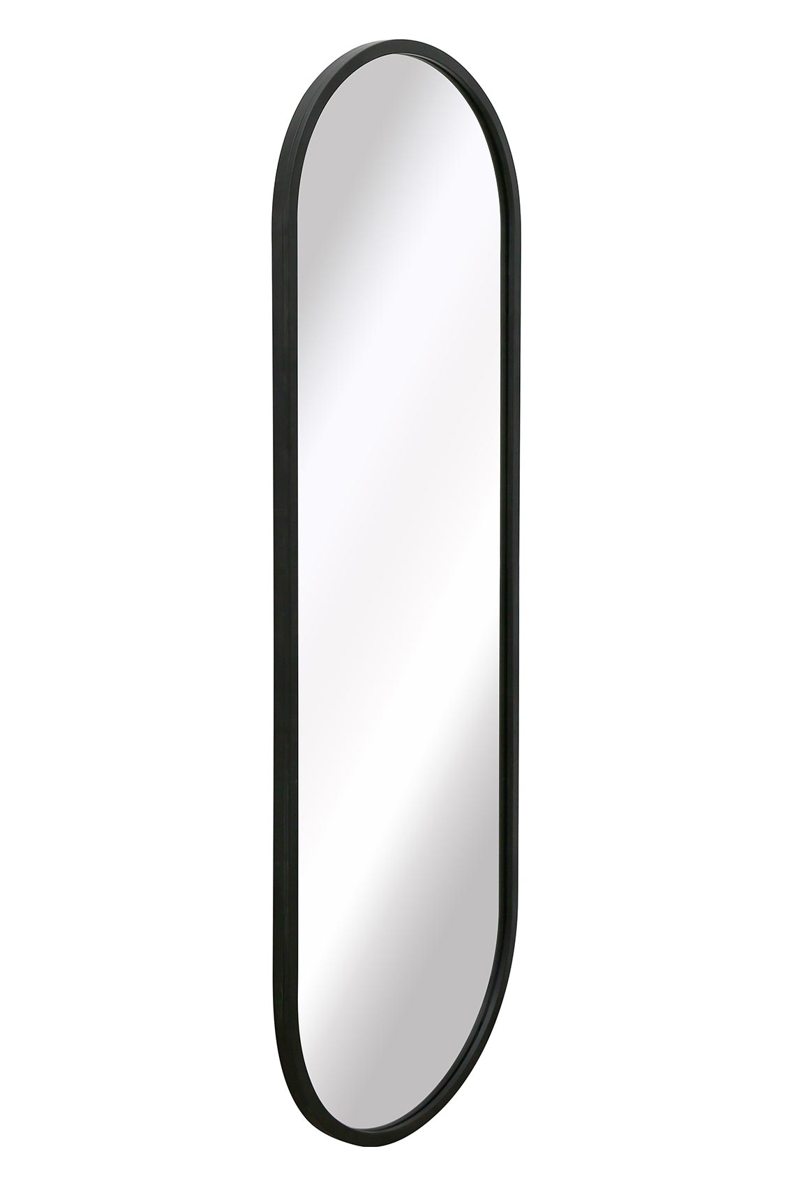 The Vultus - Stylish Black Metal Double Arched Garden Mirror 63" X 22" (160CM X 55CM) Perfect for Indoor and Outdoor Use-3