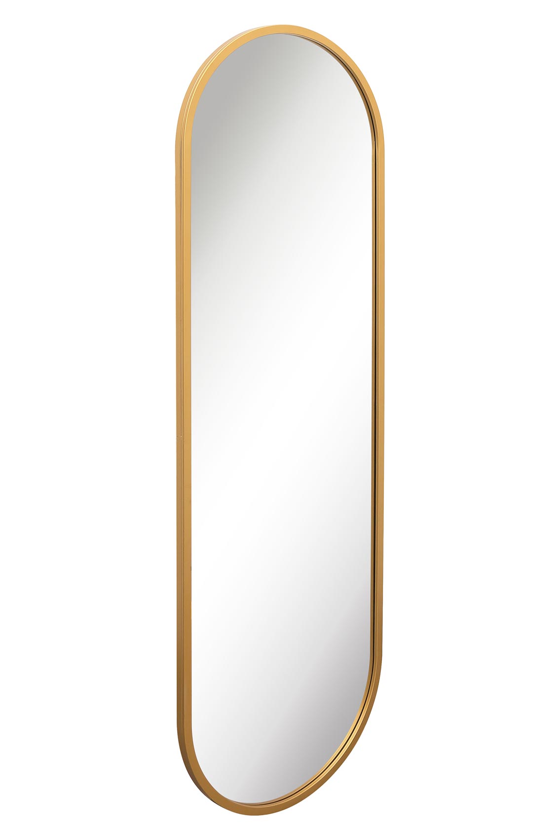 The Vultus - Elegant Gold Metal Double Arched Garden Mirror 71" X 24" (180CM X 60CM) Perfect for Indoor and Outdoor Use-3